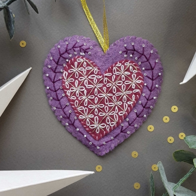 Textile Heart Design One 